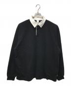OVYオヴィー）の古着「Heavy Cotton Classic Rugger Shirt」｜ブラック