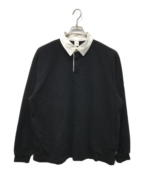 OVY（オヴィー）OVY (オヴィー) Heavy Cotton Classic Rugger Shirt ブラック サイズ:XLの古着・服飾アイテム