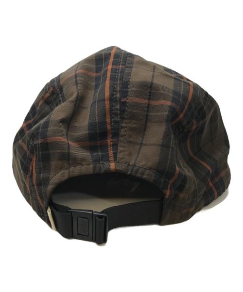 OVY（オヴィー）OVY (オヴィー) チェック柄ジェットキャップ ブラウンの古着・服飾アイテム