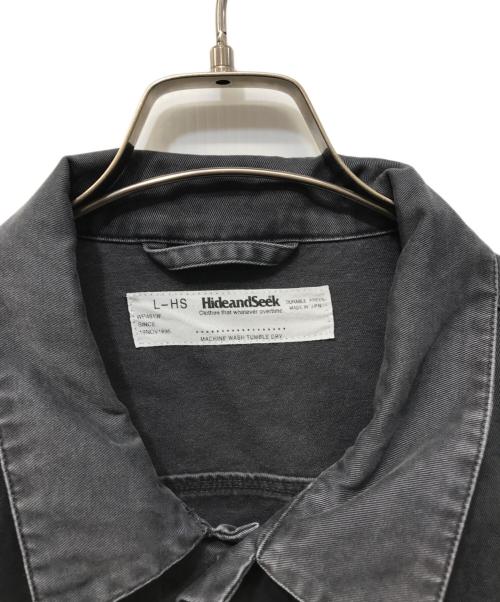 HIDE AND SEEK（ハイドアンドシーク）HIDE AND SEEK (ハイドアンドシーク) 3rd Jacket Pigment Dye グレー サイズ:Lの古着・服飾アイテム