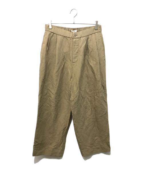 ATON（エイトン）ATON (エイトン) COTTON LINEN VOILE TWO TUCKED EASY PANTS ベージュ サイズ:04の古着・服飾アイテム