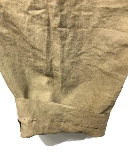 ATON（エイトン）ATON (エイトン) COTTON LINEN VOILE TWO TUCKED EASY PANTS ベージュ サイズ:04の古着・服飾アイテム