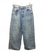 Acne studiosアクネ ストゥディオス）の古着「1989 light blue trash ワイドデニムパンツ」｜インディゴ