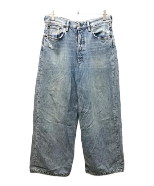 Acne studios（アクネ ストゥディオス）ACNE STUDIOS (アクネ ストゥディオス) 1989 light blue trash ワイドデニムパンツ インディゴ サイズ:28-32の古着・服飾アイテム