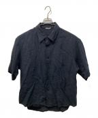 AURALEEオーラリー）の古着「Linen Silk Tweed Half Sleeve」｜ダークネイビー