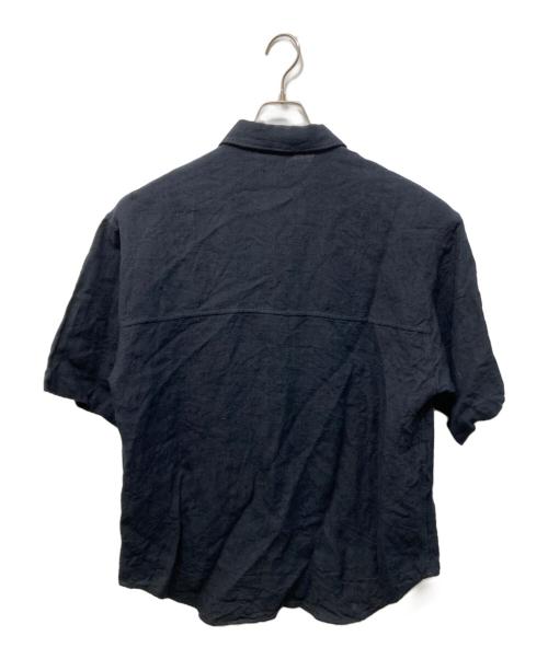 AURALEE（オーラリー）AURALEE (オーラリー) Linen Silk Tweed Half Sleeve ダークネイビー サイズ:4の古着・服飾アイテム