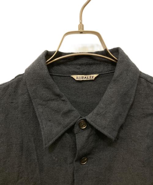 AURALEE（オーラリー）AURALEE (オーラリー) Linen Silk Tweed Half Sleeve ダークネイビー サイズ:4の古着・服飾アイテム