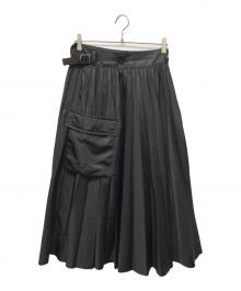sacai（サカイ）の古着「Nylon Twill Skirt」｜ブラック