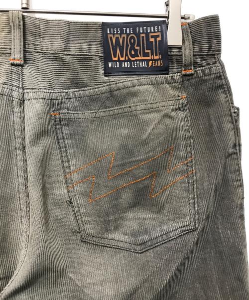 W.&L.T（ウォルト）W.&L.T (ウォルト) コーデュロイパンツ グレー サイズ:32の古着・服飾アイテム