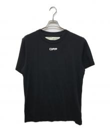 OFFWHITE（オフホワイト）の古着「AIRPORT TAPE S/S SLIM TEE」｜ブラック