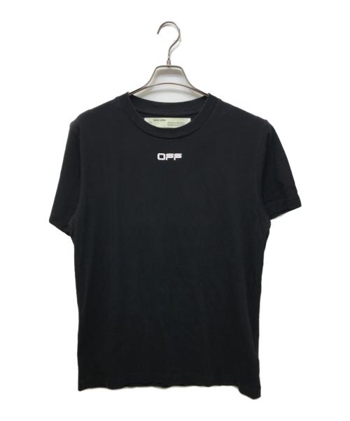 OFFWHITE（オフホワイト）OFFWHITE (オフホワイト) AIRPORT TAPE S/S SLIM TEE ブラック サイズ:Mの古着・服飾アイテム