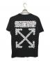 OFFWHITE (オフホワイト) AIRPORT TAPE S/S SLIM TEE ブラック サイズ:M：8000円
