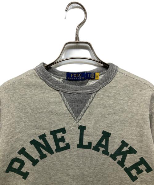 POLO RALPH LAUREN（ポロ・ラルフローレン）POLO RALPH LAUREN (ポロ・ラルフローレン) PINE LAKE クルーネックスウェット グレー サイズ:Sの古着・服飾アイテム