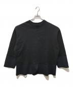 MM6 Maison Margielaエムエムシックスメゾンマルジェラ）の古着「ドッキングデザインスウェット」｜ブラック