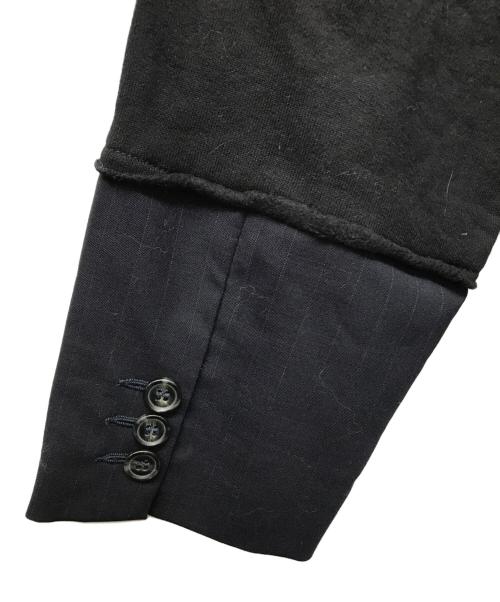 MM6 Maison Margiela（エムエムシックスメゾンマルジェラ）MM6 Maison Margiela (エムエムシックスメゾンマルジェラ) ドッキングデザインスウェット ブラック サイズ:Sの古着・服飾アイテム