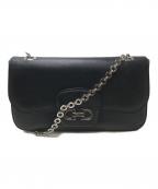 Salvatore Ferragamoサルヴァトーレ フェラガモ）の古着「ガンチーニ チェーンショルダーバッグ」｜ブラック