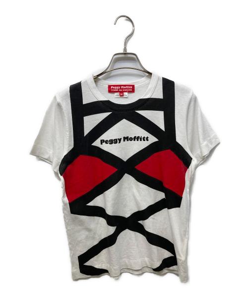 COMME des GARCONS（コムデギャルソン）COMME des GARCONS (コムデギャルソン) PEGGY MOFFITT コラボTシャツ ホワイト サイズ:Mの古着・服飾アイテム