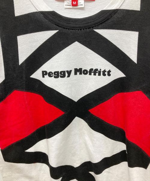 COMME des GARCONS（コムデギャルソン）COMME des GARCONS (コムデギャルソン) PEGGY MOFFITT コラボTシャツ ホワイト サイズ:Mの古着・服飾アイテム