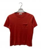 BOTTEGA VENETAボッテガベネタ）の古着「ポケットTシャツ」｜レッド