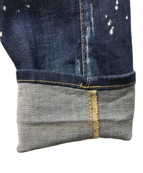DSQUARED2（ディースクエアード）DSQUARED2 (ディースクエアード) Kenny jean リペア加工デニムパンツ インディゴ サイズ:44の古着・服飾アイテム