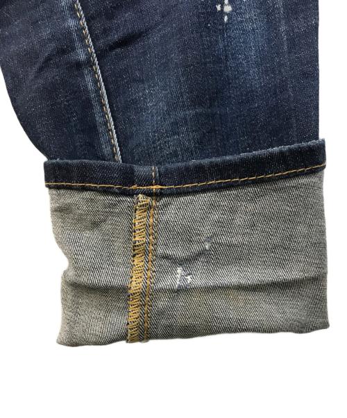 DSQUARED2（ディースクエアード）DSQUARED2 (ディースクエアード) Kenny jean リペア加工デニムパンツ インディゴ サイズ:44の古着・服飾アイテム