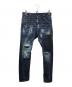 DSQUARED2（ディースクエアード）の古着「Kenny jean リペア加工デニムパンツ」｜インディゴ