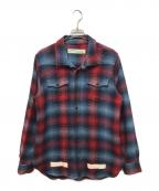 OFFWHITEオフホワイト）の古着「Flannel Shirts」｜レッド×グレー