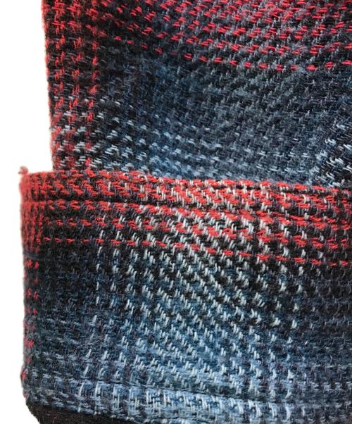 OFFWHITE（オフホワイト）OFFWHITE (オフホワイト) Flannel Shirts レッド×グレー サイズ:Mの古着・服飾アイテム