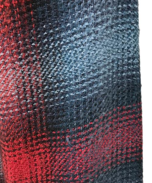 OFFWHITE（オフホワイト）OFFWHITE (オフホワイト) Flannel Shirts レッド×グレー サイズ:Mの古着・服飾アイテム