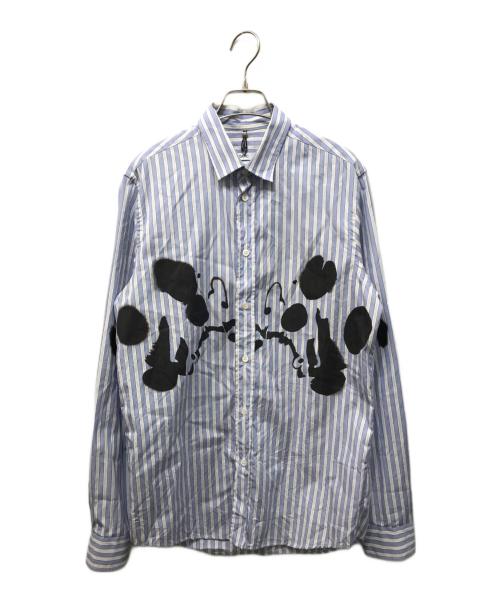 OAMC（オーエーエムシー）OAMC (オーエーエムシー) Moth Chest Print Shirt ブルー×ホワイト サイズ:Sの古着・服飾アイテム