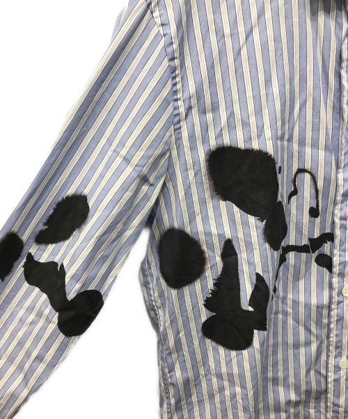 OAMC（オーエーエムシー）OAMC (オーエーエムシー) Moth Chest Print Shirt ブルー×ホワイト サイズ:Sの古着・服飾アイテム