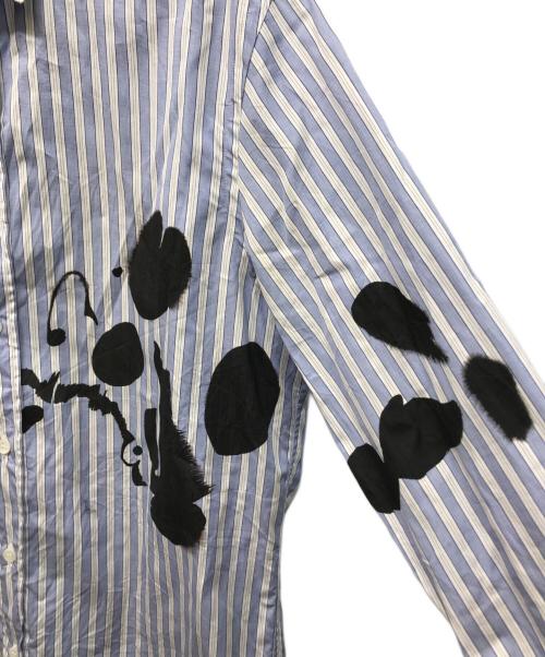 OAMC（オーエーエムシー）OAMC (オーエーエムシー) Moth Chest Print Shirt ブルー×ホワイト サイズ:Sの古着・服飾アイテム