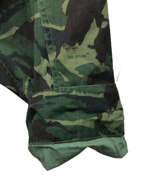 OFFWHITE（オフホワイト）OFFWHITE (オフホワイト) カモフラミリタリージャケット オリーブ サイズ:Mの古着・服飾アイテム
