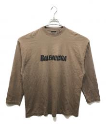 BALENCIAGA（バレンシアガ）の古着「Caps Long Sleeve T-Shirt」｜ブラウン