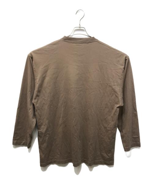 BALENCIAGA（バレンシアガ）BALENCIAGA (バレンシアガ) Caps Long Sleeve T-Shirt ブラウン サイズ:Lの古着・服飾アイテム