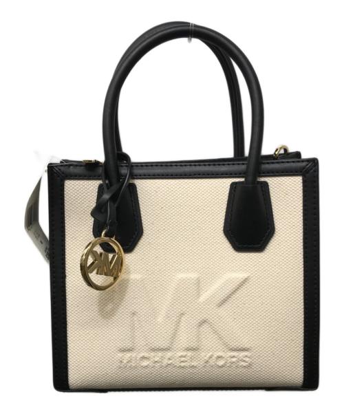 MICHAEL KORS（マイケル・コース）MICHAEL KORS (マイケルコース) MERCER MD MESSENGER 2WAYバッグ ベージュ×ブラック 未使用品の古着・服飾アイテム