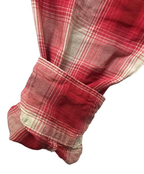 Hysteric Glamour（ヒステリックグラマー）Hysteric Glamour (ヒステリックグラマー) SOCIAL CLUB刺繍 ウエスタンシャツ レッド サイズ:XLの古着・服飾アイテム