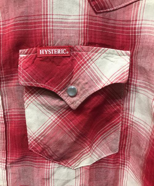 Hysteric Glamour（ヒステリックグラマー）Hysteric Glamour (ヒステリックグラマー) SOCIAL CLUB刺繍 ウエスタンシャツ レッド サイズ:XLの古着・服飾アイテム