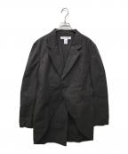 COMME des GARCONS SHIRTコムデギャルソンシャツ）の古着「ストライプ1Bジャケット」｜ブラック