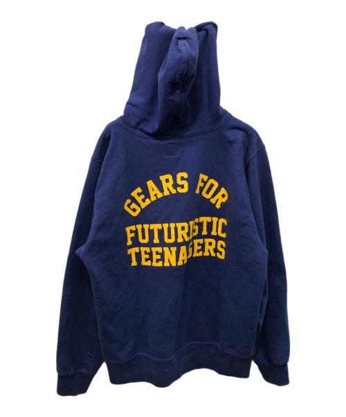 HUMAN MADE（ヒューマンメイド）HUMAN MADE (ヒューマンメイド) Snap Popover Hoodie ネイビー サイズ:Lの古着・服飾アイテム