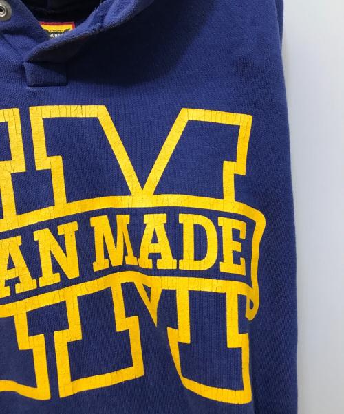 HUMAN MADE（ヒューマンメイド）HUMAN MADE (ヒューマンメイド) Snap Popover Hoodie ネイビー サイズ:Lの古着・服飾アイテム
