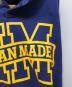 中古・古着 HUMAN MADE (ヒューマンメイド) Snap Popover Hoodie ネイビー サイズ:L：10000円