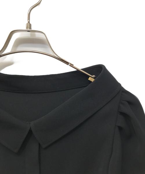 ADEAM（アディアム）ADEAM (アディアム) ボリュームスリーブブラウス ブラック サイズ:Sの古着・服飾アイテム