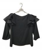 ADEAMアディアム）の古着「ラッフルブラウス」｜ブラック
