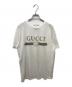 GUCCI（グッチ）の古着「ロゴオーバーサイズコットンTシャツ」｜ホワイト