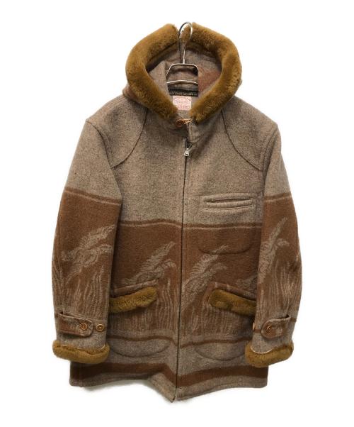 freewheelers（フリーホイーラーズ）freewheelers (フリーホイーラーズ) OKANAGAN BLANKET COAT ブラウン サイズ:40の古着・服飾アイテム