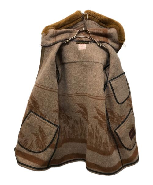 freewheelers（フリーホイーラーズ）freewheelers (フリーホイーラーズ) OKANAGAN BLANKET COAT ブラウン サイズ:40の古着・服飾アイテム