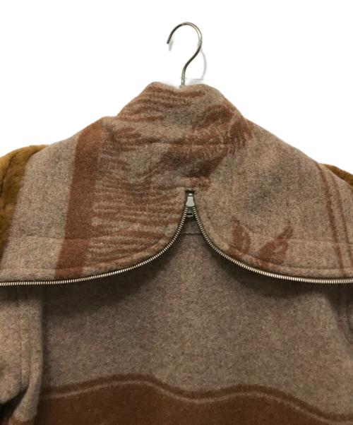 freewheelers（フリーホイーラーズ）freewheelers (フリーホイーラーズ) OKANAGAN BLANKET COAT ブラウン サイズ:40の古着・服飾アイテム