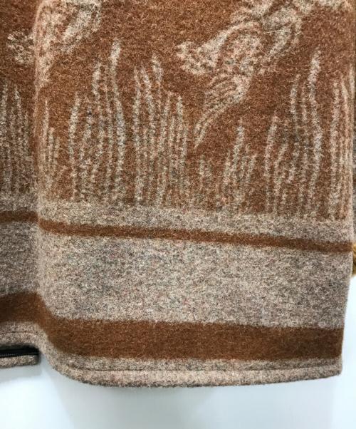 freewheelers（フリーホイーラーズ）freewheelers (フリーホイーラーズ) OKANAGAN BLANKET COAT ブラウン サイズ:40の古着・服飾アイテム