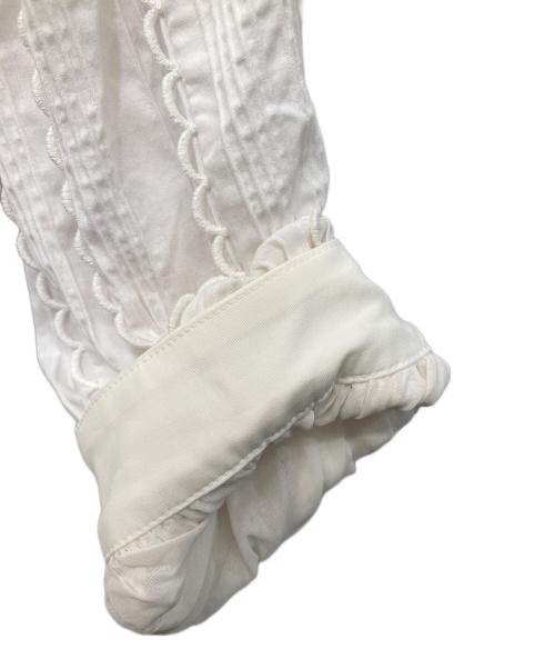 YORI（ヨリ）yori (ヨリ) シロコン パフスリーブボザムブラウス ホワイト サイズ:Sの古着・服飾アイテム